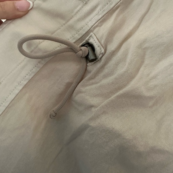 American Eagle Utility Jacket Beige Button Front Size Small - Picture 4 of 6